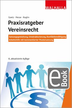 Praxisratgeber Vereinsrecht (eBook, PDF) - Goetz, Michael; Hesse, Werner; Koglin, Erika; Tacke, Gertrud