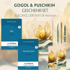 Gogol & Puschkin Geschenkset - 2 Bücher (mit Audio-Online) + Eleganz der Natur Schreibset Premium, m. 2 Beilage, m. 2 Bu - Gogol, Nikolai Wassiljewitsch;Puschkin, Alexander