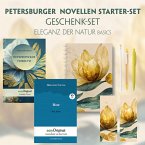 Petersburger Novellen Starter-Paket Geschenkset - 2 Bücher (mit Audio-Online) + Eleganz der Natur Schreibset Basics, m.