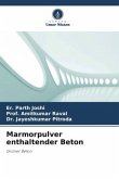 Marmorpulver enthaltender Beton