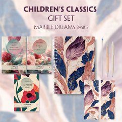 Children's Classics Books-Set (with audio-online) Readable Classics Geschenkset + Marmorträume Schreibset Basics, m. 3 B - Carroll, Lewis;Baum, L. Frank