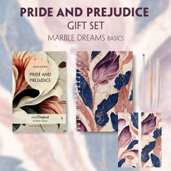 Pride and Prejudice (with audio-online) Readable Classics Geschenkset + Marmorträume Schreibset Basics, m. 1 Beilage, m. - Austen, Jane