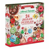 Eurographics 9924-5811 - Adventskalender Christmas Delights (Köstlichkeiten), 24 Puzzles je 50 Teile