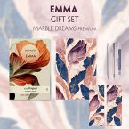 Emma (with audio-online) Readable Classics Geschenkset + Marmorträume Schreibset Premium, m. 1 Beilage, m. 1 Buch