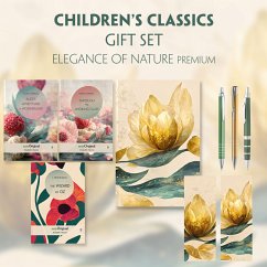 Children's Classics Books-Set (with audio-online) Readable Classics Geschenkset + Eleganz der Natur Schreibset Premium, - Carroll, Lewis;Baum, L. Frank