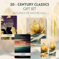 20th Century Classics Books-Set (with audio-online) Readable Classics Geschenkset + Eleganz der Natur Schreibset Basics, - Fitzgerald, F. Scott;Orwell, George