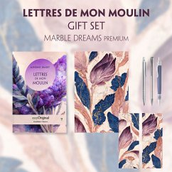 Lettres de mon Moulin (with audio-online) Readable Classics Geschenkset + Marmorträume Schreibset Premium, m. 1 Beilage, - Daudet, Alphonse