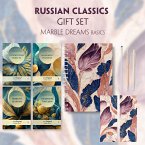 EasyOriginal Readable Classics / Russian Classics - 4 books (with audio-online) Readable Classics Geschenkset + Marmortr