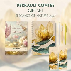 Contes (with audio-online) Readable Classics Geschenkset + Eleganz der Natur Schreibset Basics, m. 1 Beilage, m. 1 Buch - Perrault, Charles