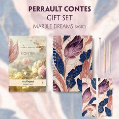 Contes (with audio-online) Readable Classics Geschenkset + Marmorträume Schreibset Basics, m. 1 Beilage, m. 1 Buch - Perrault, Charles