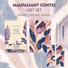 Contes du jour et de la nuit (with audio-online) Readable Classics Geschenkset + Marmorträume Schreibset Premium, m. 1 B - Maupassant, Guy de