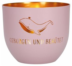 Cover Geborgen und behütet. Windlicht aus Metall, rosa