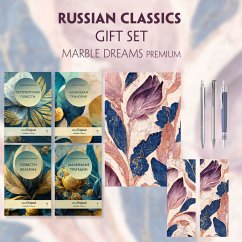 EasyOriginal Readable Classics / Russian Classics - 4 books (with audio-online) Readable Classics Geschenkset + Marmortr - Puschkin, Alexander