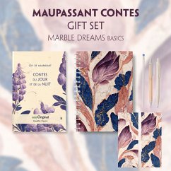 Contes du jour et de la nuit (with audio-online) Readable Classics Geschenkset + Marmorträume Schreibset Basics, m. 1 Be - Maupassant, Guy de