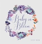 Baby in Bloom, Baby Shower Guest Book (hardback)