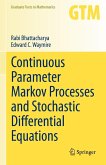 Continuous Parameter Markov Processes and Stochastic Differential Equations (eBook, PDF)