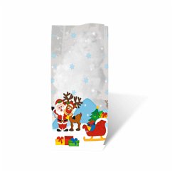 Cover URSUS Geschenk-Bodenbeutel Geschenk-Bodenbeutel, Weihnachtsmann, (11,5 x 19 cm)