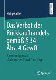 Das Verbot des Rückkaufhandels gemäß § 34 Abs. 4 GewO (eBook, PDF)