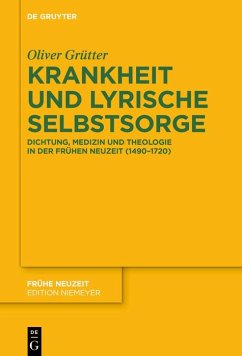 Cover Krankheit und lyrische Selbstsorge (eBook, ePUB)