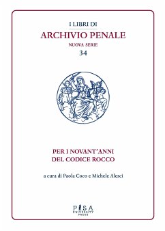 Per i novant'anni del Codice Rocco (eBook, PDF) - Alesci, Michele; Coco, Paola