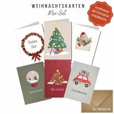 KEITCARDS Weihnachtskarten mixed Set, 3 x Postkarten und 3 x Klappkarten