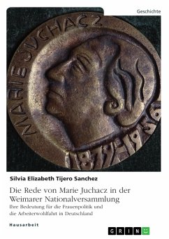 Die Rede von Marie Juchacz in der Weimarer Nationalversammlung (eBook, PDF)