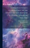 Observationes Astronomicae Ab Anno 1717 Ad Annum 1752 Pekini Sinarum Factae