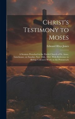 Christ's Testimony to Moses - Jones, Edward Rhys