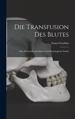 Cover Die Transfusion Des Blutes