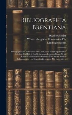 Bibliographia Brentiana - Köhler, Walther; Landesgeschichte, Württembergische Komm