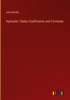 Hydraulic Tables Coefficients and Formulae
