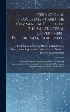 Cover International Procurement and the Commercial Effects of the Multilateral Government Procurement Agreement