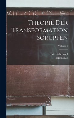 Cover Theorie Der Transformationsgruppen; Volume 1