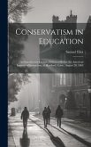 Conservatism in Education