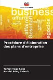 Procédure d'élaboration des plans d'entreprise