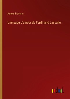 Une page d'amour de Ferdinand Lassalle