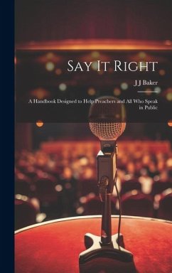 Say it Right - Baker, J J