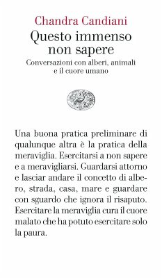 Cover Questo immenso non sapere. Conversazioni con alberi, animali e il cuore umano