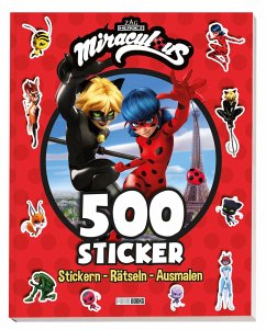 Image of Miraculous: 500 Sticker - Stickern - Rätseln - Ausmalen