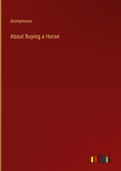 About Buying a Horse - Anonymous