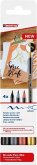 edding 1340 brush pen Mix, Pinselstift Handlettering Mix 4er Set