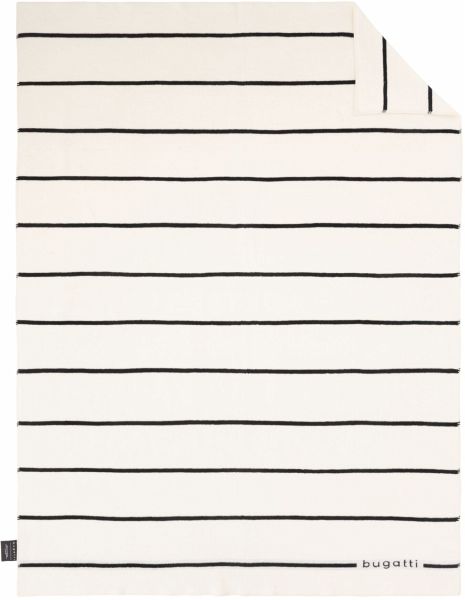 Bugatti Jacquard Decke wollweiß 150x200 Bugatti Jacquard Decke wollweiß 150x200