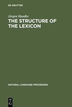 The structure of the lexicon, Human versus machine