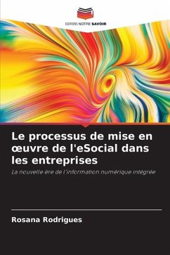 Le processus de mise en ¿uvre de l'eSocial dans les entreprises - Rodrigues, ROSANA