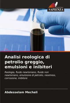 Cover Analisi reologica di petrolio greggio, emulsioni e inibitori