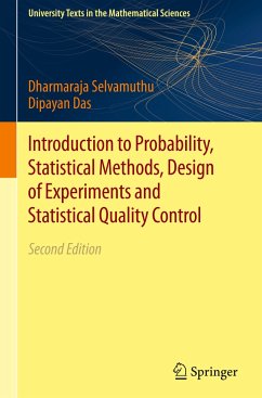 Introduction to Probability, Statistical Methods, Design of Experiments and Statistical Quality Control - Selvamuthu, Dharmaraja;Das, Dipayan