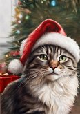 Katzen Notizheft Weihnachten Süßes Katze Notizbuch mit 55 Motivationssprüchen Leben und Katzenliebe Geschenkidee für Katzenliebhaber, Frauen, Teenager, Kinder zum Weihnachten, Wichtelgeschenk
