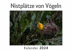 Nistplätze von Vögeln (Wandkalender 2024, Kalender DIN A4 quer, Monatskalender im Querformat mit Kalendarium, Das perfekte Geschenk)