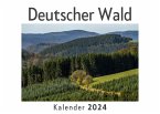 Deutscher Wald (Wandkalender 2024, Kalender DIN A4 quer, Monatskalender im Querformat mit Kalendarium, Das perfekte Geschenk)