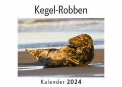 Kegel-Robben (Wandkalender 2024, Kalender DIN A4 quer, Monatskalender im Querformat mit Kalendarium, Das perfekte Geschenk) - Müller, Anna